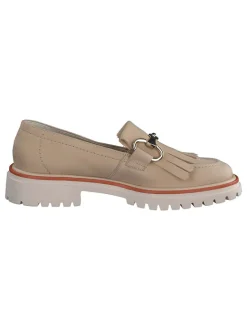 Leder-Mokassins in Beige><noscript><img width=