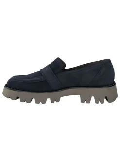 Paul Green Halbschuhe^Leder-Mokassins in Blau