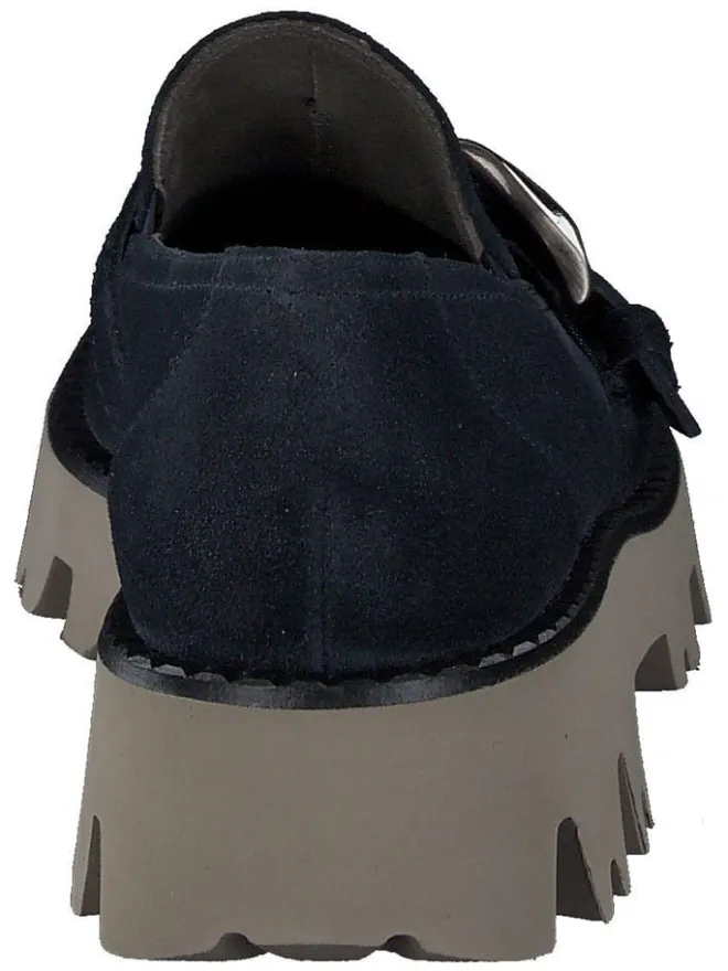 Paul Green Halbschuhe^Leder-Mokassins in Blau