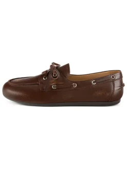 Leder-Mokassins in Braun>loft37 Online