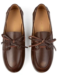 Leder-Mokassins in Braun><noscript><img width=