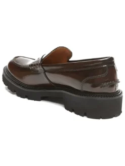 Leder-Mokassins in Braun><noscript><img width=