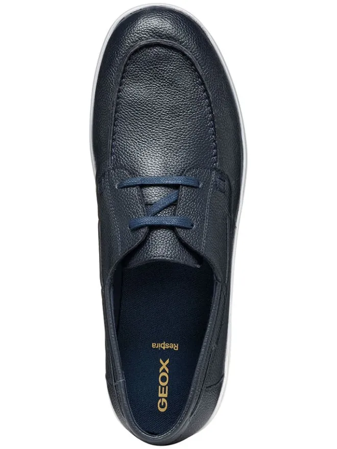 Leder-Mokassins in Dunkelblau>Geox Hot