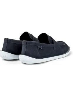 Leder-Mokassins in Dunkelblau>Camper Sale