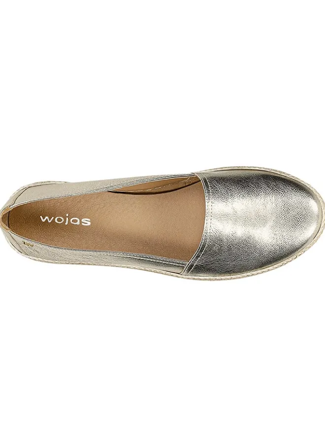 Leder-Mokassins in Gold>Wojas Best