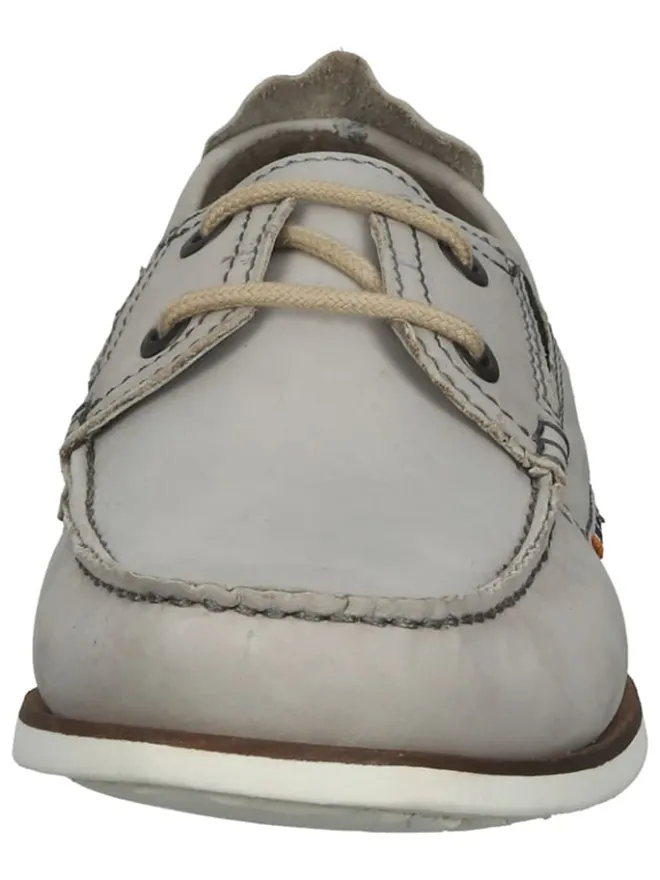 Fretz Men Halbschuhe^Leder-Mokassins in Grau