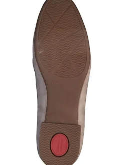 Tamaris Halbschuhe^Leder-Mokassins in Grau