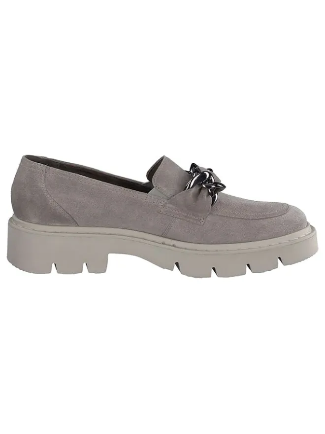 Leder-Mokassins in Grau>Paul Green