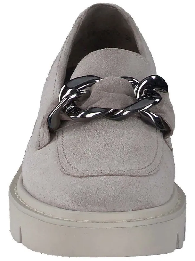 Leder-Mokassins in Grau>Paul Green