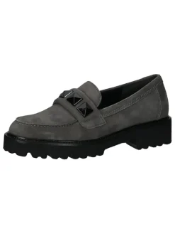 Leder-Mokassins in Grau>Gabor Discount