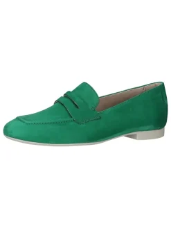 Paul Green Halbschuhe^Leder-Mokassins in Grün