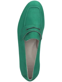 Paul Green Halbschuhe^Leder-Mokassins in Grün