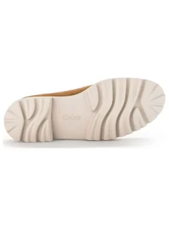 Leder-Mokassins in Hellbraun><noscript><img width=
