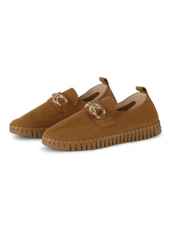 Leder-Mokassins in Hellbraun>Ilse Jacobsen Clearance