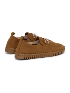 Leder-Mokassins in Hellbraun><noscript><img width=