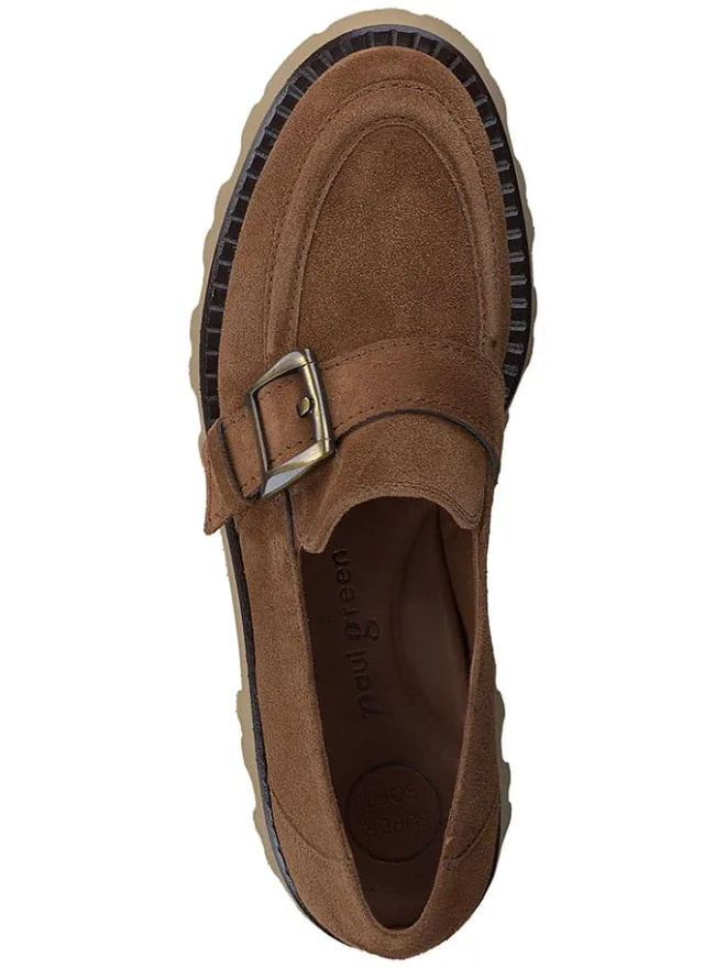 Leder-Mokassins in Hellbraun>Paul Green Hot