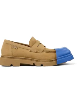 Camper Schnürschuhe^Leder-Mokassins in Hellbraun