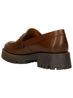 Wojas Halbschuhe^Leder-Mokassins in Hellbraun