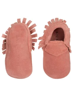 Lait et Miel Halbschuhe|Halbschuhe·Mokassins^Leder-Mokassins in Koralle