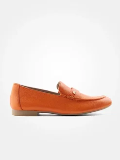 Leder-Mokassins in Orange><noscript><img width=