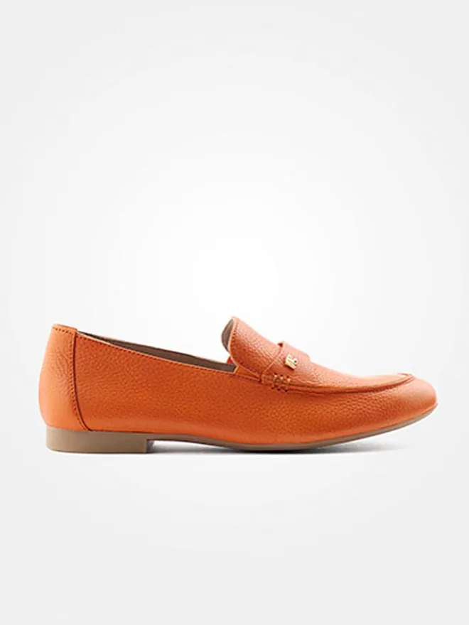 Leder-Mokassins in Orange>Paul Green