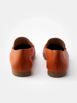 Leder-Mokassins in Orange><noscript><img width=