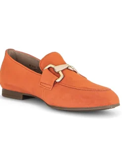 Leder-Mokassins in Orange><noscript><img width=