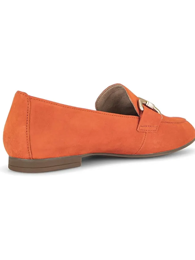 Leder-Mokassins in Orange>Gabor Best