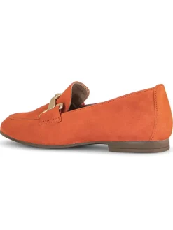 Leder-Mokassins in Orange><noscript><img width=