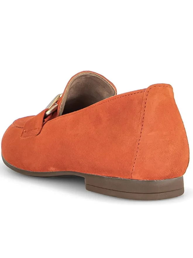 Leder-Mokassins in Orange>Gabor Best