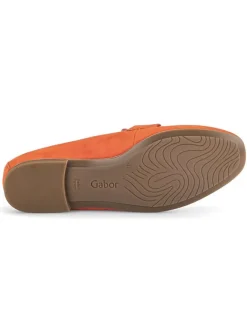 Leder-Mokassins in Orange><noscript><img width=
