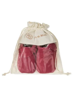 Leder-Mokassins in Rot><noscript><img width=