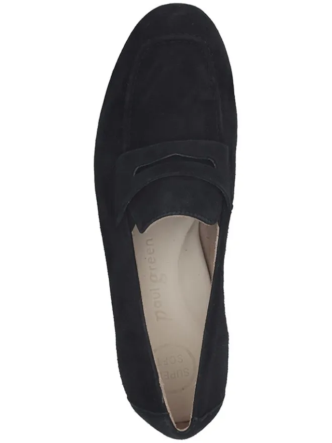 Leder-Mokassins in Schwarz>Paul Green Clearance