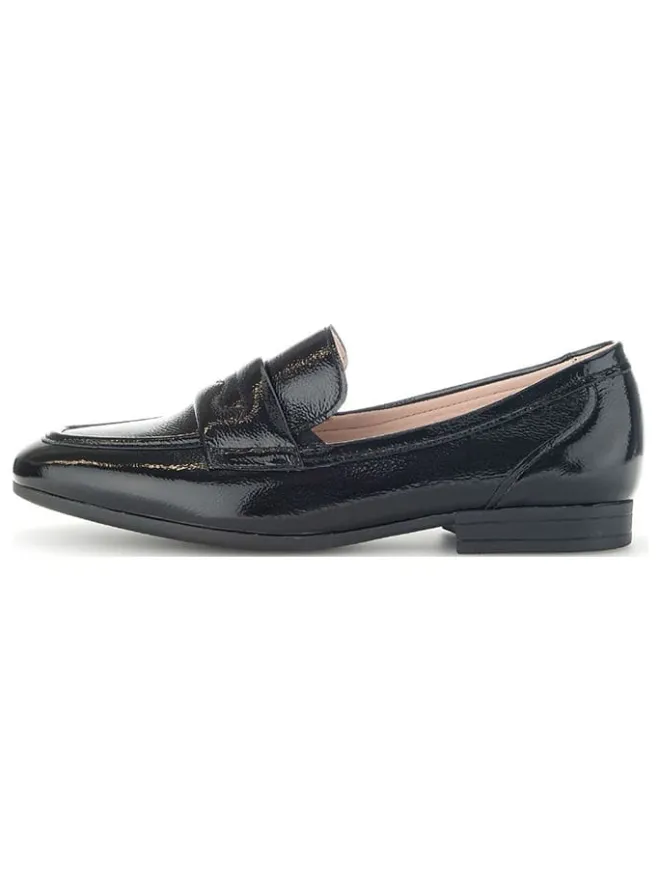 Leder-Mokassins in Schwarz>Gabor Clearance