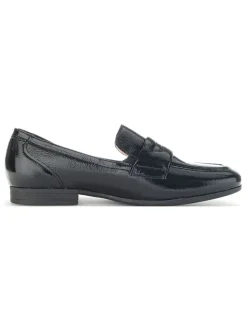 Leder-Mokassins in Schwarz><noscript><img width=