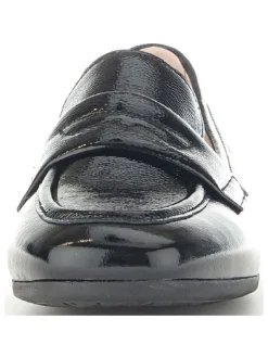 Leder-Mokassins in Schwarz><noscript><img width=