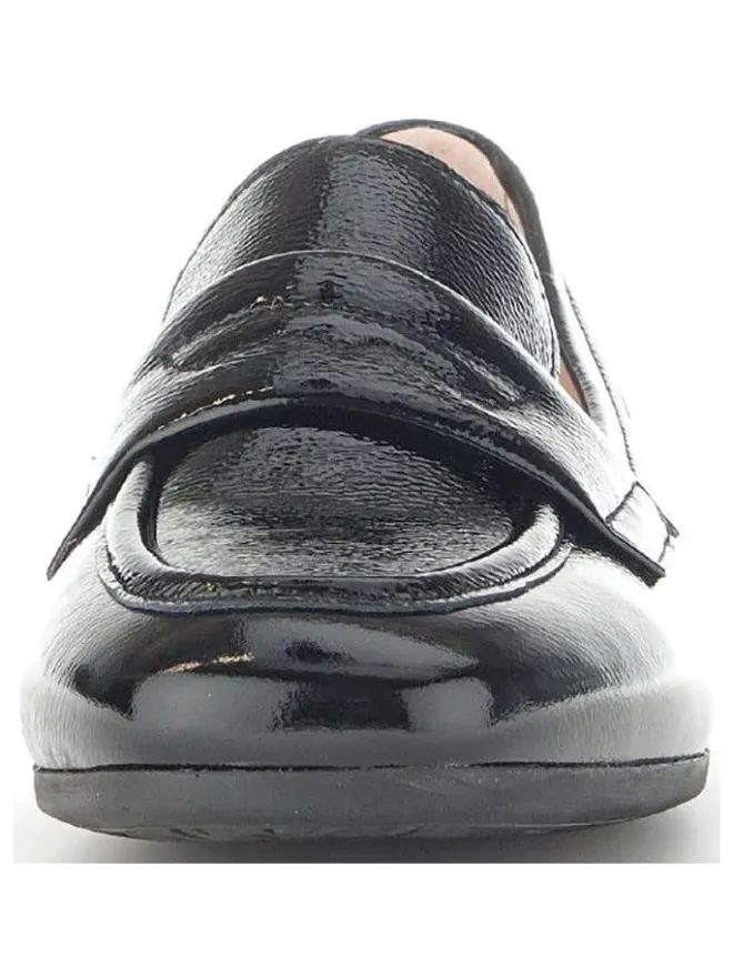 Leder-Mokassins in Schwarz>Gabor Clearance