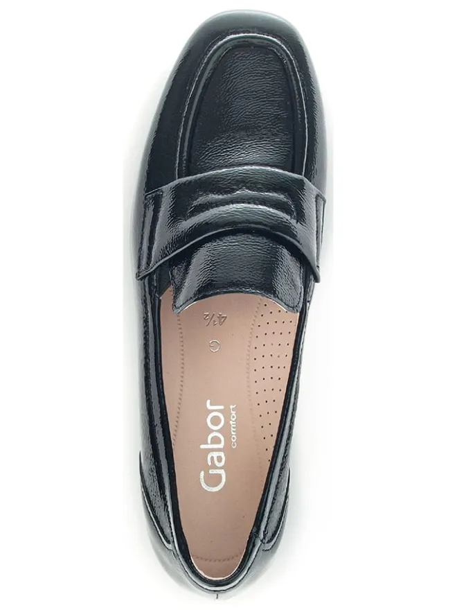 Leder-Mokassins in Schwarz>Gabor Clearance