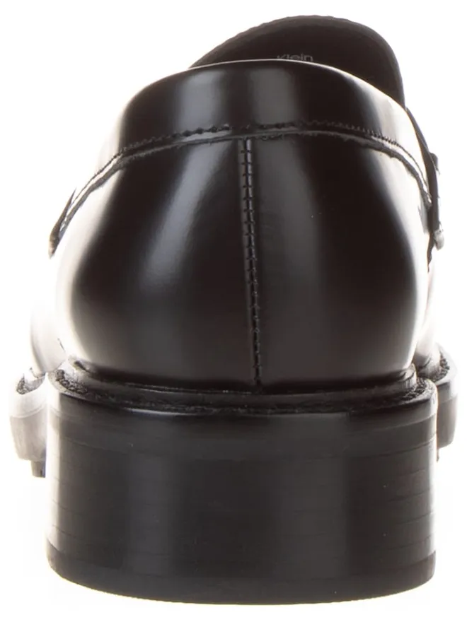 Calvin Klein Halbschuhe^Leder-Mokassins in Schwarz