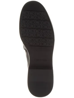 Calvin Klein Halbschuhe^Leder-Mokassins in Schwarz