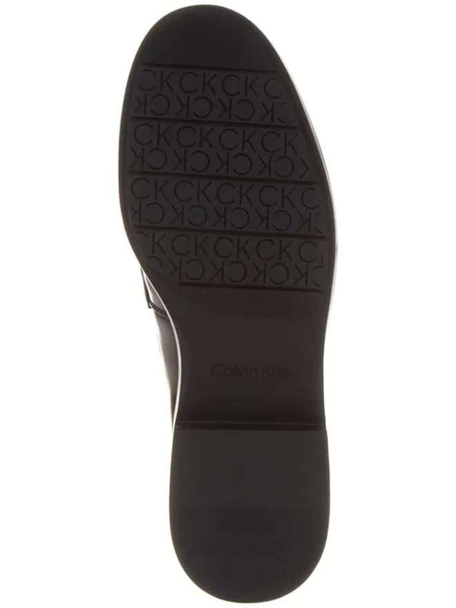 Calvin Klein Halbschuhe^Leder-Mokassins in Schwarz