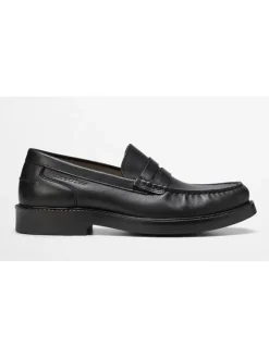 Marc O'Polo Shoes Halbschuhe^Leder-Mokassins in Schwarz