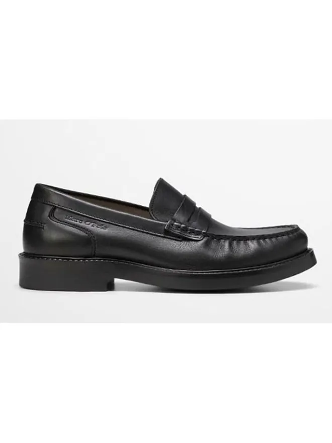 Marc O'Polo Shoes Halbschuhe^Leder-Mokassins in Schwarz