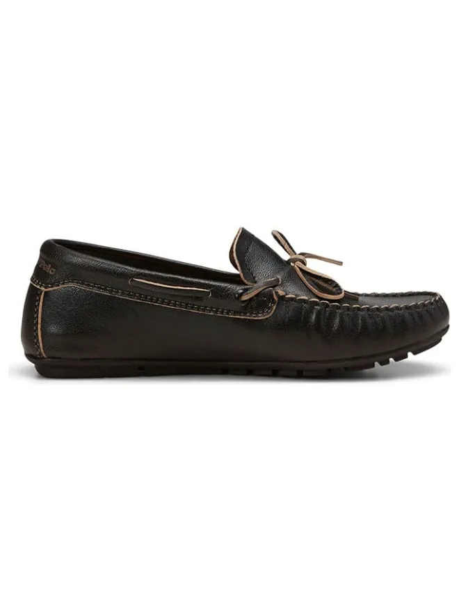 Leder-Mokassins in Schwarz>Marc O'Polo Shoes Discount