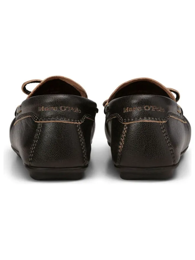 Leder-Mokassins in Schwarz>Marc O'Polo Shoes Discount