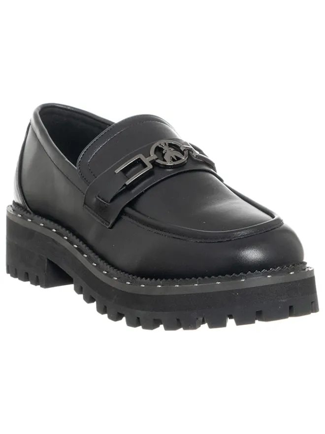 Leder-Mokassins in Schwarz>Patrizia Pepe Best