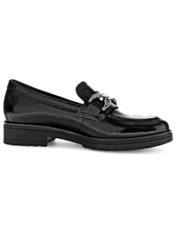 Gabor Halbschuhe^Leder-Mokassins in Schwarz