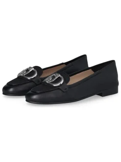 Liu Jo Halbschuhe^Leder-Mokassins in Schwarz