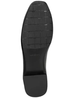 Wojas Halbschuhe^Leder-Mokassins in Schwarz