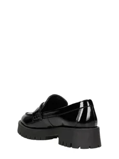 Wojas Halbschuhe^Leder-Mokassins in Schwarz